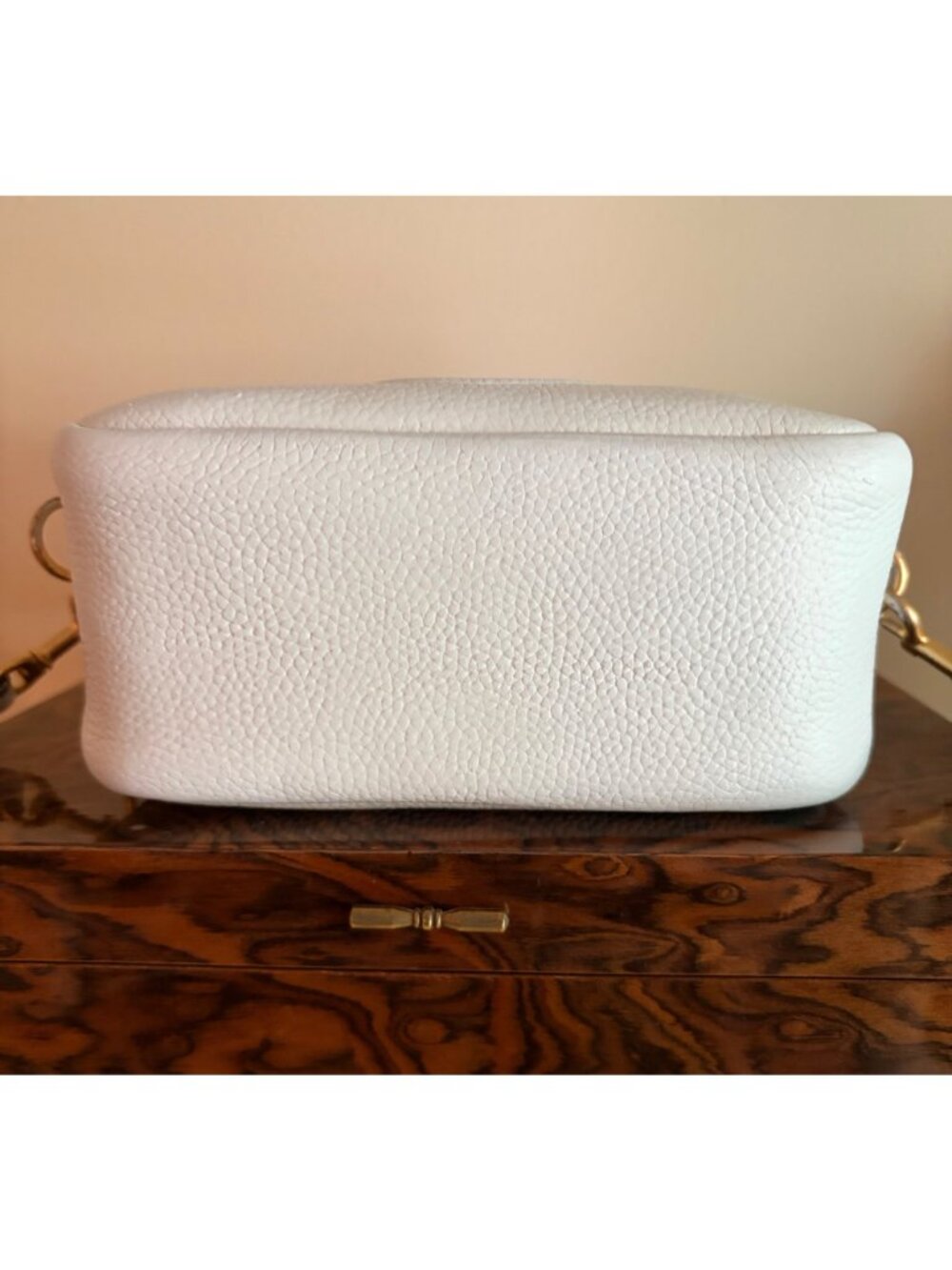 Tory Burch Perry Bombe White Crossbody Camera Handbag - Picture 2 of 13